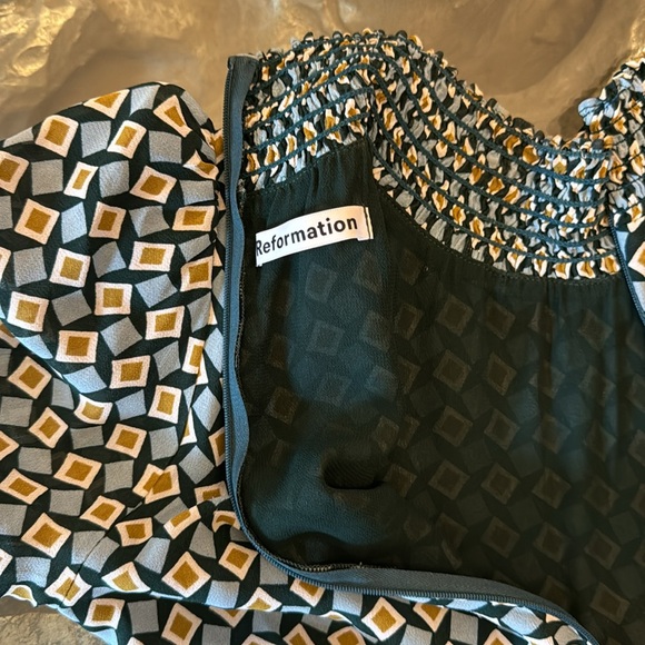 The Stevi Dress from the Reformation! Mosaic print! I love this dress! - Picture 6 of 11